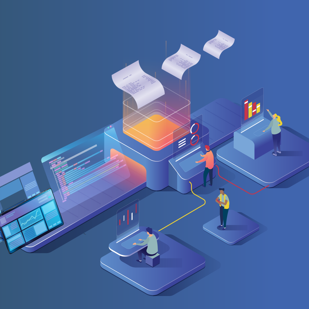 An abstract image illustrating content and user experience