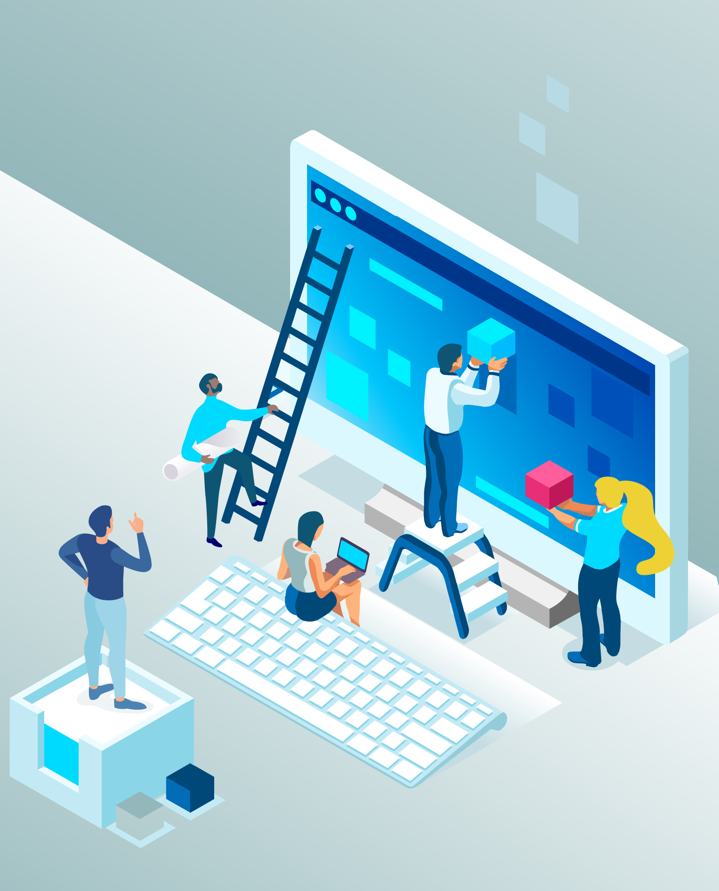 An abstract image illustrating digital service standard support